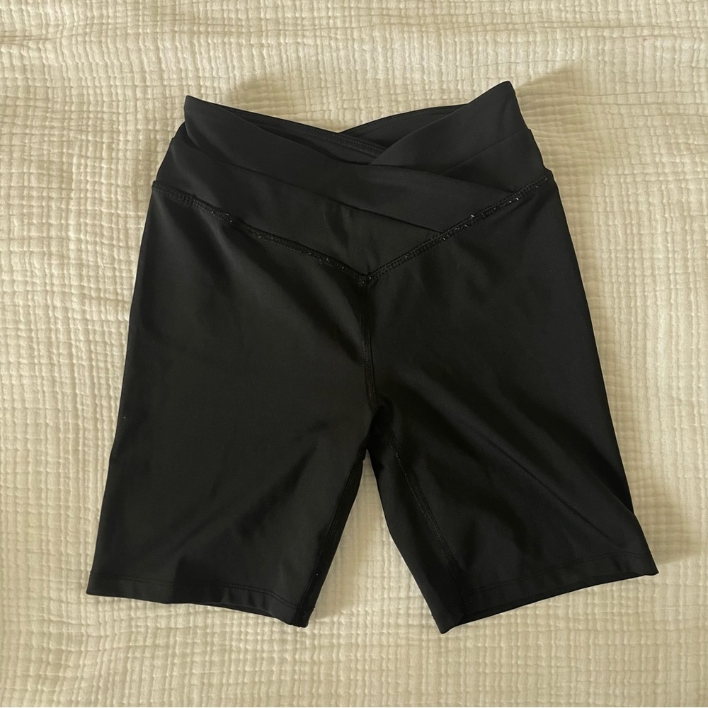 Forever 21 Align Crisscross Biker Shorts